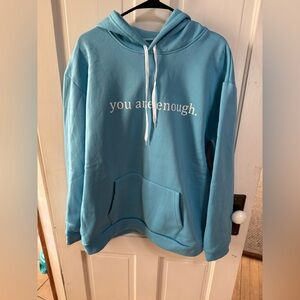Blue You Are Enough Hoodie